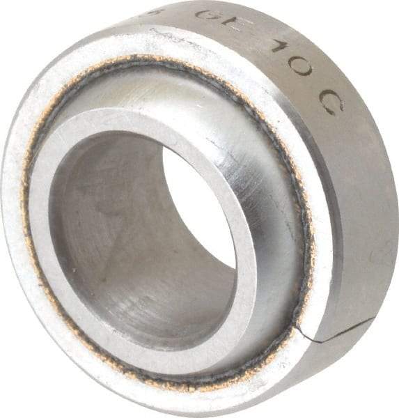 SKF - 10mm Bore Diam, 1,946 Lb Dynamic Capacity, Spherical Plain Bearing - 4,860 Lb Static Load Capacity - Apex Tool & Supply