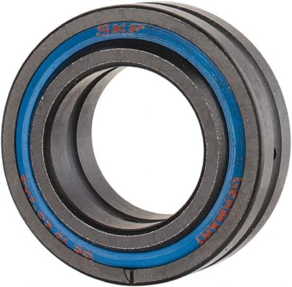 SKF - 15mm Bore Diam, 3,825 Lb Dynamic Capacity, Spherical Plain Bearing - 19,125 Lb Static Load Capacity - Apex Tool & Supply