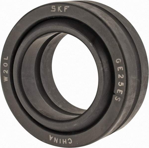 SKF - 25mm Bore Diam, 10,800 Lb Dynamic Capacity, Spherical Plain Bearing - 54,000 Lb Static Load Capacity - Apex Tool & Supply