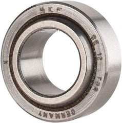 SKF - 12mm Bore Diam, 3,375 Lb Dynamic Capacity, Spherical Plain Bearing - 6,749 Lb Static Load Capacity - Apex Tool & Supply