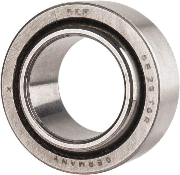 SKF - 25mm Bore Diam, 15,298 Lb Dynamic Capacity, Spherical Plain Bearing - 30,821 Lb Static Load Capacity - Apex Tool & Supply