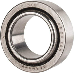 SKF - 25mm Bore Diam, 15,298 Lb Dynamic Capacity, Spherical Plain Bearing - 30,821 Lb Static Load Capacity - Apex Tool & Supply