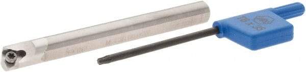 Iscar - 7mm Min Bore Diam, 59mm OAL, 6mm Shank Diam, MGSI Indexable Boring Bar - 06IR Insert, Screw Holding Method - Apex Tool & Supply