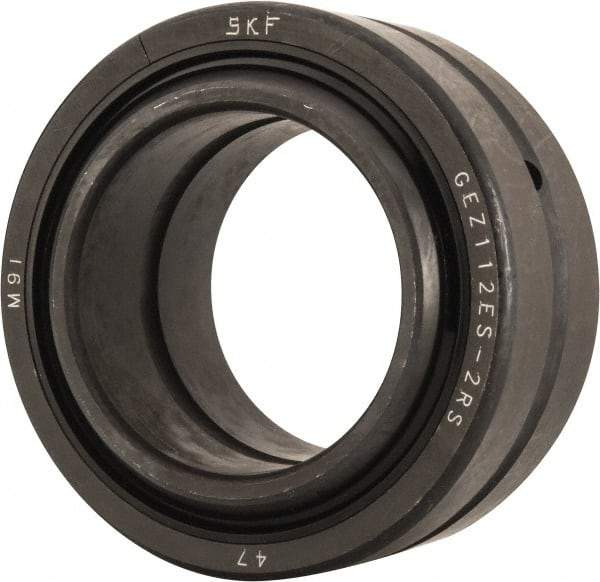 SKF - 1-3/4" Bore Diam, 38,250 Lb Dynamic Capacity, Spherical Plain Bearing - 2-13/16" OD, 1-17/32" Thick, 114,750 Lb Static Load Capacity - Apex Tool & Supply
