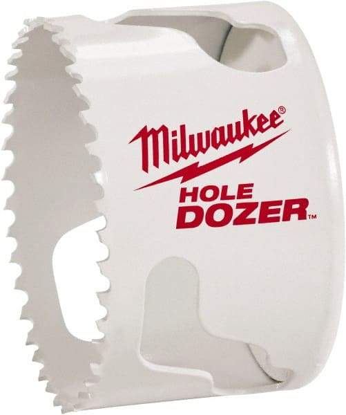 Milwaukee Tool - 2-1/16" Diam, 1-1/2" Cutting Depth, Hole Saw - Bi-Metal Saw, Toothed Edge - Apex Tool & Supply
