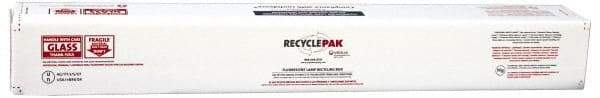 Recyclepak - 48 Inch Long x 6 Inch Wide x 6 Inch Deep, 4 Gallon, Lamp Recycling Box - 15 Piece, T12 or 30 Piece, T8 Capacity, Box - Apex Tool & Supply