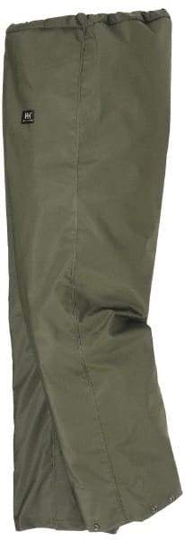 Helly Hansen - Size L, Army Green, Rain Pants - No Pockets - Apex Tool & Supply