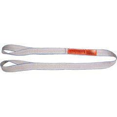 Lift-All - 6' Long x 4" Wide, 6,400 Lb Vertical Capacity, Polyester Web Sling - 5,000 Lb Choker Capacity - Apex Tool & Supply