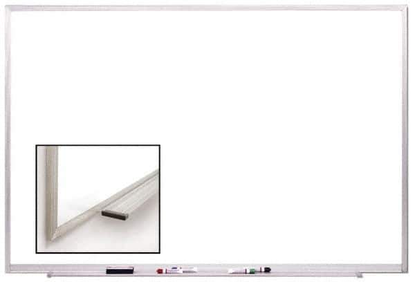 Ghent - 48-1/2" High x 96-1/2" Wide Acrylic/Enamel Magnetic Marker Board - Aluminum Frame, 2.63" Deep - Apex Tool & Supply