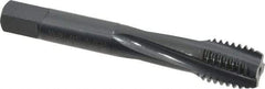 OSG - 5/8-11 UNC 4 Flute 3B Modified Bottoming Spiral Flute Tap - Powdered Metal, Oxide Finish, 3-13/16" OAL, Right Hand Flute, Right Hand Thread, H3 - Apex Tool & Supply