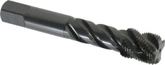 OSG - 3/4-16 UNF 4 Flute 3B Bottoming Spiral Flute Tap - Vanadium High Speed Steel, Oxide Finish, 4-1/4" OAL, Right Hand Flute, Right Hand Thread, H3 - Apex Tool & Supply