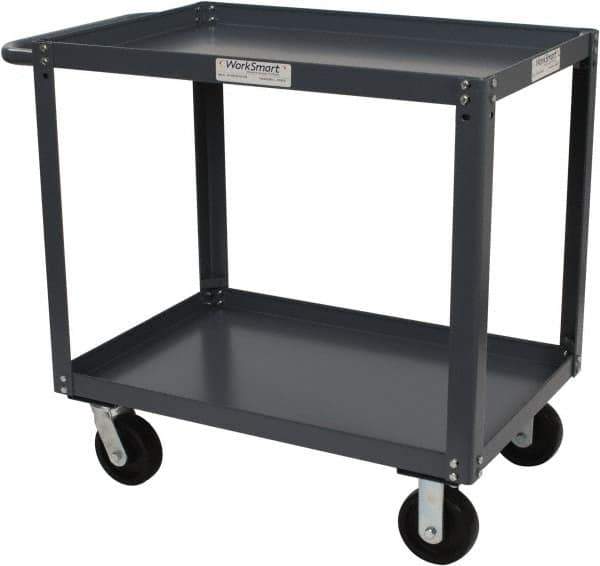 Value Collection - 2,000 Lb Capacity, 24" Wide x 36" Long x 36-1/4" High Service Cart - 2 Shelf, Steel - Apex Tool & Supply