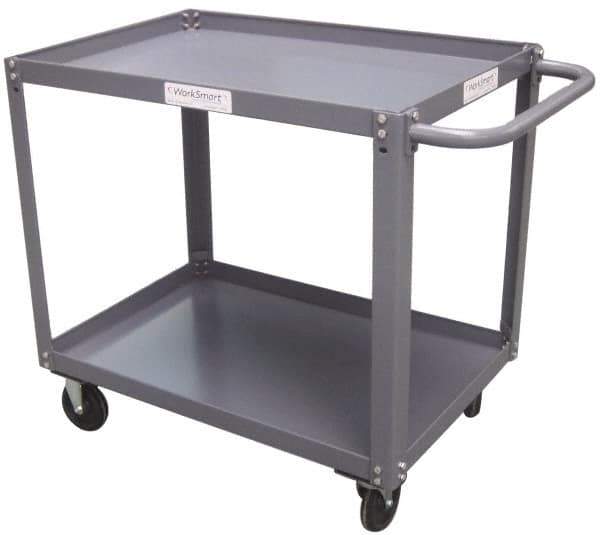 Value Collection - 1,200 Lb Capacity, 18" Wide x 30" Long x 37" High Service Cart - 2 Shelf, Steel - Apex Tool & Supply