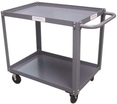 Value Collection - 4,000 Lb Capacity, 24" Wide x 48" Long x 36-1/4" High Service Cart - 2 Shelf, Steel - Apex Tool & Supply