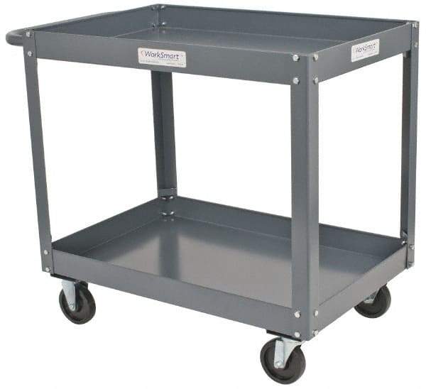 Value Collection - 1,200 Lb Capacity, 24" Wide x 36" Long x 34-5/8" High Service Cart - 2 Shelf, Steel - Apex Tool & Supply