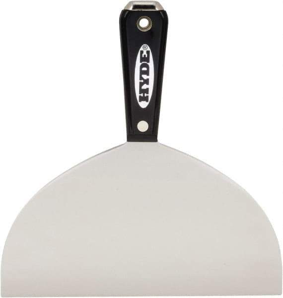 Hyde Tools - 8" Wide Flexible Blade Carbon Steel Joint Knife - Flexible, Nylon Handle - Apex Tool & Supply
