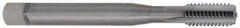 OSG - M4x0.70 Metric Coarse 6H 4 Flute Bright Finish Solid Carbide Straight Flute Machine Tap - Plug, Right Hand Thread, 2-1/8" OAL, 3/4" Thread Length, D4 Limit, Oversize - Apex Tool & Supply