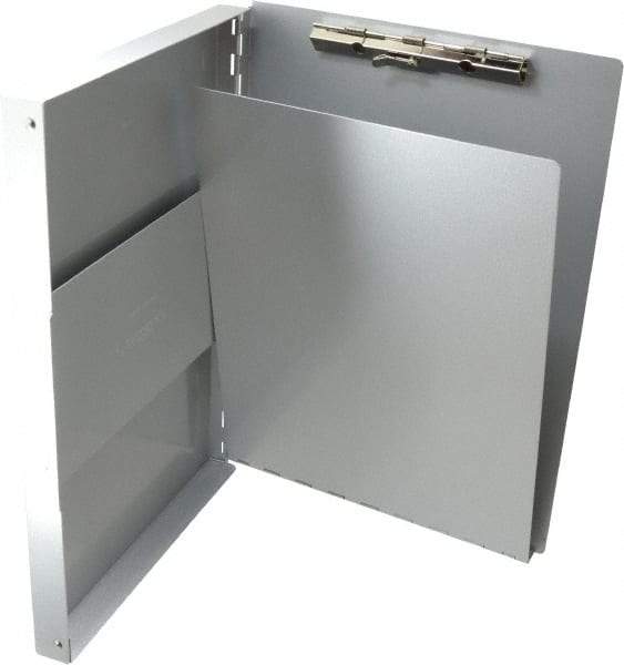Saunders - 13 Inch Long x 9 Inch Wide x 1 Inch High, Clip Board - Silver - Apex Tool & Supply