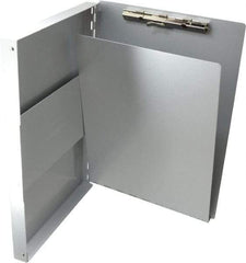 Saunders - 13 Inch Long x 9 Inch Wide x 1 Inch High, Clip Board - Silver - Apex Tool & Supply