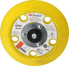 3M - 5" Diam Hook & Loop Disc Backing Pad - Medium Density, 12,000 RPM - Apex Tool & Supply