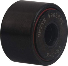 Accurate Bushing - 1" Bore, 3" Roller Diam x 1-3/4" Roller Width, Carbon Steel Yoke Cam Follower - 20,200 Lb Dynamic Load Capacity, 1-13/16" Overall Width - Apex Tool & Supply