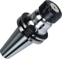 HAIMER - 1/8" to 3/4" Capacity, 70mm Projection, CAT40 Taper Shank, ER32 Collet Chuck - 0.0001" TIR, Through-Spindle & DIN Flange Coolant - Exact Industrial Supply