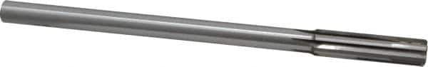Made in USA - 0.515" Carbide-Tipped 6 Flute Chucking Reamer - Straight Flute, 7/16" Straight Shank, 2" Flute Length, 8" OAL - Apex Tool & Supply