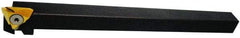 NTK - TBT, Right Hand Cut, 3/8" Shank Height x 3/8" Shank Width, Indexable Turning Toolholder - 3/8" OAL, TB32.. R Insert Compatibility, Series Screw Type - Apex Tool & Supply