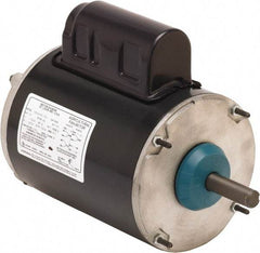 US Motors - 1/3 hp, TEAO Enclosure, Auto Thermal Protection, 1,700 RPM, 115/230 Volt, 60 Hz, Industrial Electric AC/DC Motor - Size 48 Frame, Resilient Mount, 1 Speed, Ball Bearings, 3.8/1.9 Full Load Amps, B Class Insulation, CW Drive End Rev - Apex Tool & Supply