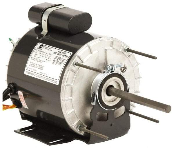 US Motors - 1/2 hp, TENV Enclosure, Auto Thermal Protection, 1,075 RPM, 230 Volt, 60 Hz, Industrial Electric AC/DC Motor - Size 56 Frame, Resilient Mount, 2 Speed, Ball Bearings, 2.5 Full Load Amps, A Class Insulation, Reversible - Apex Tool & Supply