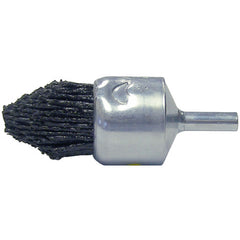 1″ Dia FME-Compliant Black Nylox Controlled Flare End Brush, .035/80CG Fill - Apex Tool & Supply