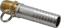 SuperKlean - 1/2 NPT x 3/4" Hose Barb, Swivel Hose Adapter - Brass & Stainless Steel - Apex Tool & Supply