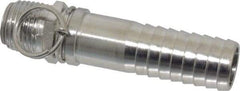 SuperKlean - NPT x 3/4" Hose Barb, Swivel Hose Adapter - Stainless Steel - Apex Tool & Supply