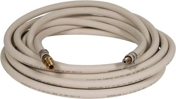 SuperKlean - 3/4" ID x 1.14" OD, 250 Working psi, White EPDM Washdown Hose - 50' Long, 32 to 200°F - Apex Tool & Supply