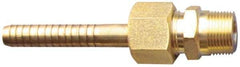 SuperKlean - NPT x 1/2" Hose Barb, 3 Piece Mixer Adapter - Brass - Apex Tool & Supply