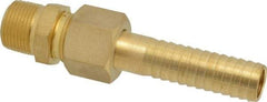 SuperKlean - NPT x 3/4" Hose Barb, 3 Piece Mixer Adapter - Brass - Apex Tool & Supply