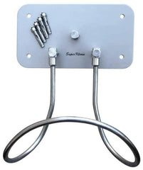SuperKlean - Air & Water Hose Rack - Stainless Steel Plate, Bolts & Anchor Bolts - Apex Tool & Supply