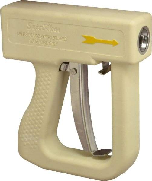 SuperKlean - Insulated, Stainless Steel DuraFlow Spray Nozzle for 1/2" Pipe - White, 1/2 NPT - Apex Tool & Supply