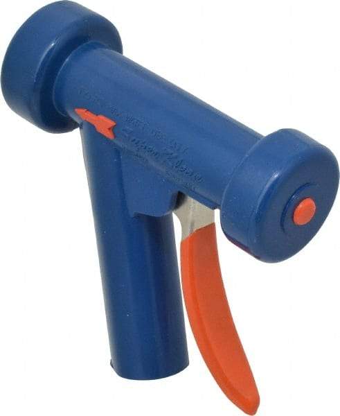 SuperKlean - Insulated, Aluminum Pistol Grip Spray Nozzle for 1/2" Pipe - Light Blue, 1/2 NPT - Apex Tool & Supply