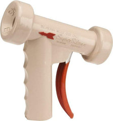 SuperKlean - Insulated, Stainless Steel Pistol Grip Spray Nozzle for 1/2" Pipe - White, 1/2 NPT - Apex Tool & Supply