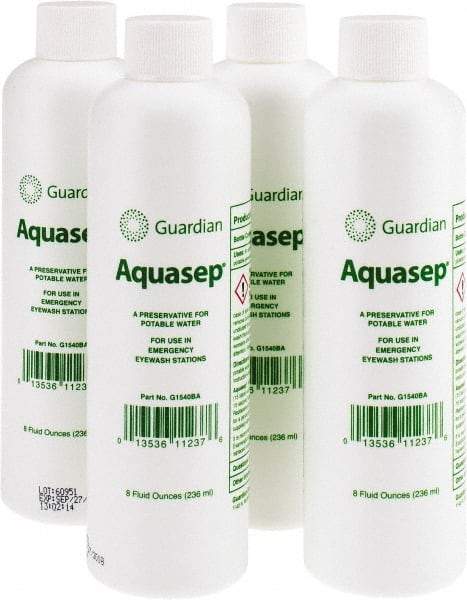 PRO-SAFE - 8 Ounce Water Preservative Bottle - Compatable with Portable Eye Wash Stations - Apex Tool & Supply