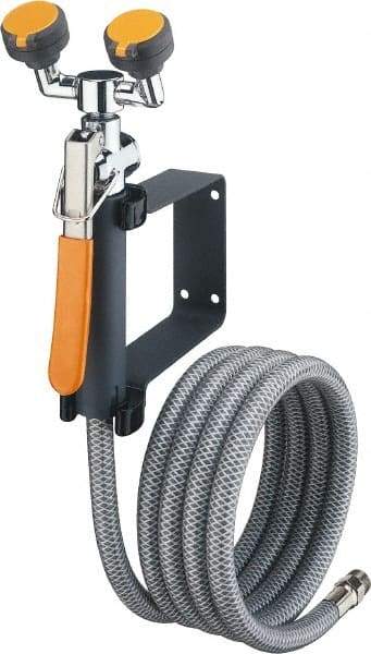 PRO-SAFE - Plumbed Drench Hoses Mount: Wall Style: Dual Spray Head - Apex Tool & Supply