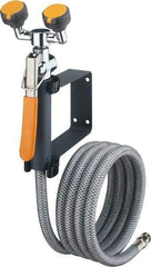 PRO-SAFE - Plumbed Drench Hoses Mount: Wall Style: Dual Spray Head - Apex Tool & Supply