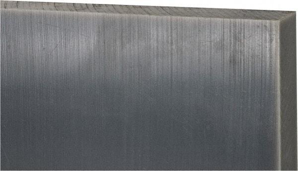Made in USA - 1-1/2" Thick x 12" Wide x 1' Long, Polyethylene (UHMW) Sheet - Black, Oil-Filled Grade - Apex Tool & Supply