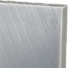 Made in USA - 1/2" Thick x 24" Wide x 3' Long, Polyethylene (UHMW) Sheet - Gray, Oil-Filled Grade - Apex Tool & Supply