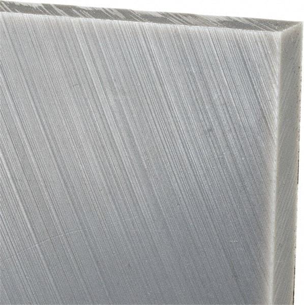 Made in USA - 1/2" Thick x 24" Wide x 4' Long, Polyethylene (UHMW) Sheet - Black, Oil-Filled Grade - Apex Tool & Supply