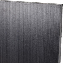 Made in USA - 1/4" Thick x 12" Wide x 1' Long, Polyethylene (UHMW) Sheet - Black, Antistatic Grade - Apex Tool & Supply