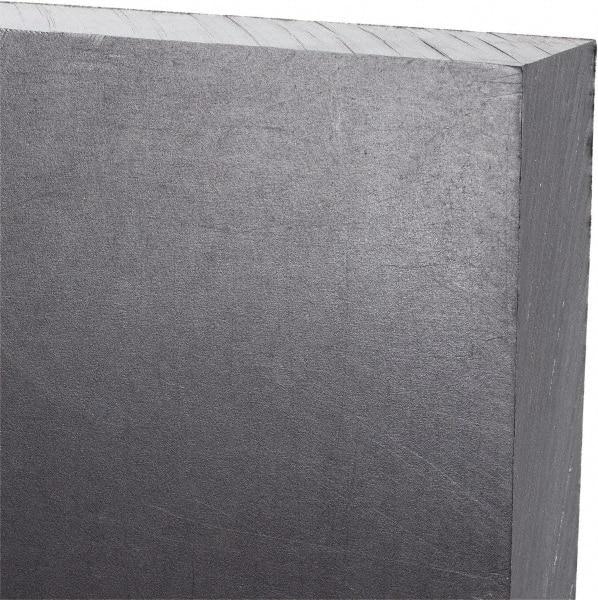Made in USA - 3/4" Thick x 12" Wide x 1' Long, Polyethylene (UHMW) Sheet - Black, Antistatic Grade - Apex Tool & Supply