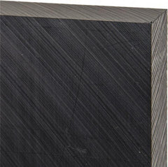Made in USA - 1" Thick x 12" Wide x 1' Long, Polyethylene (UHMW) Sheet - Black, Antistatic Grade - Apex Tool & Supply
