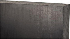 Made in USA - 1-1/2" Thick x 12" Wide x 1' Long, Polyethylene (UHMW) Sheet - Black, Antistatic Grade - Apex Tool & Supply